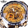 WINNER 432 Cheap price men mechanical wristwatch tourbillon design quality steel auto mechanical watch